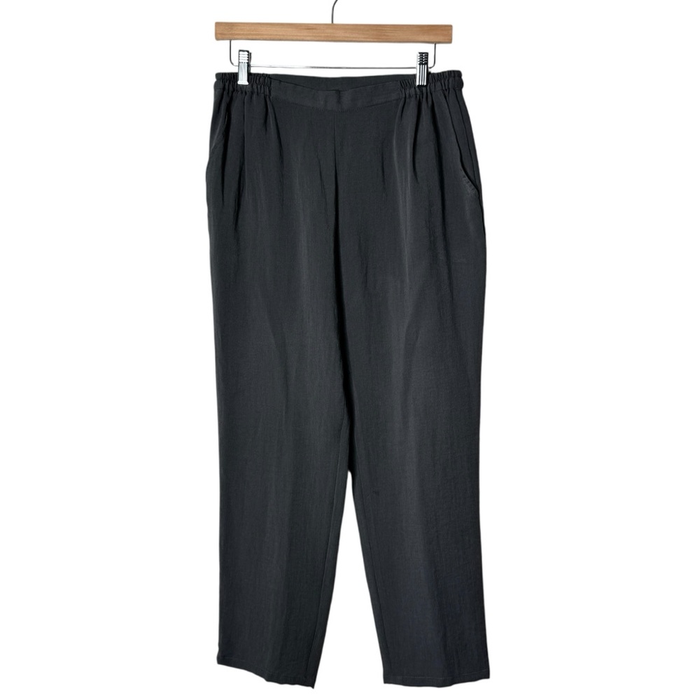 Fridaze‎ Gray Linen High Waist Pull On Pants Women’s Medium Minimalist
